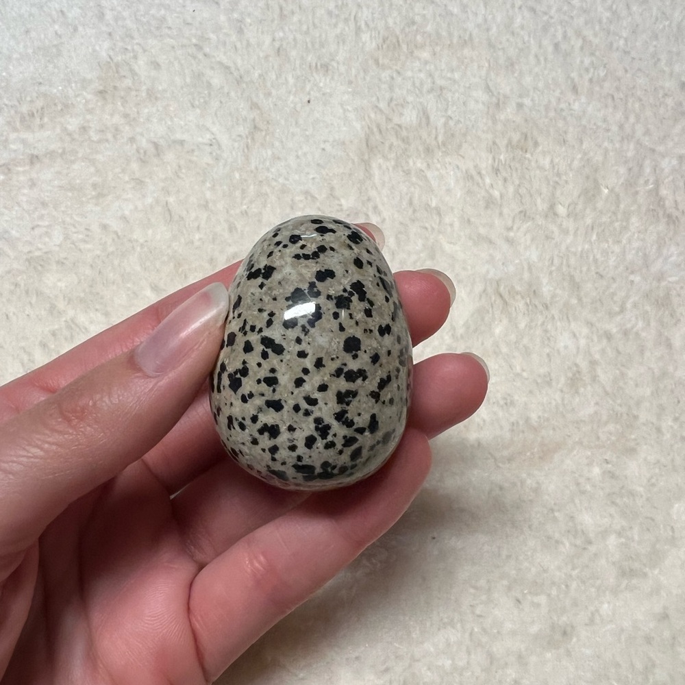 Dalmatian Stone Crystal Egg (2 Inches)